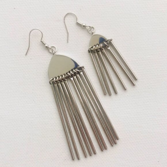 4/$25 Metal Fringe Drop Earrings - Picture 1 of 3